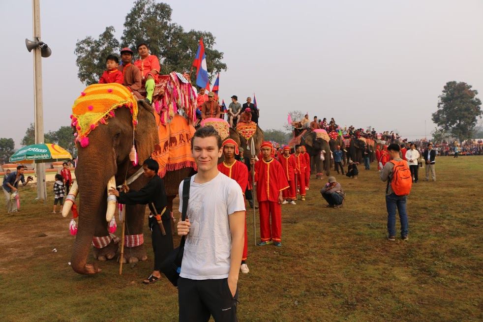 Parade in the elephant festival