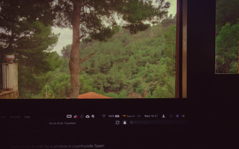 View throw my window in countryside Spain.